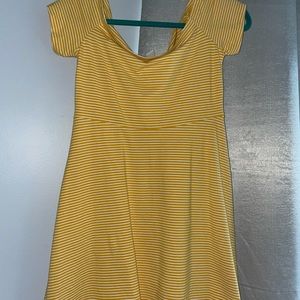 Yellow stripped dress